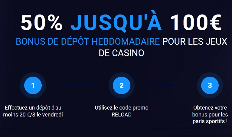 50% de bonus tous les Vendredis